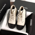 Chanel 24A White Quilted Ankle Boots 735624