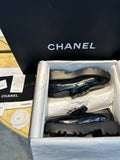 Chanel 24B Diamond Pattern Platform Loafers 543492