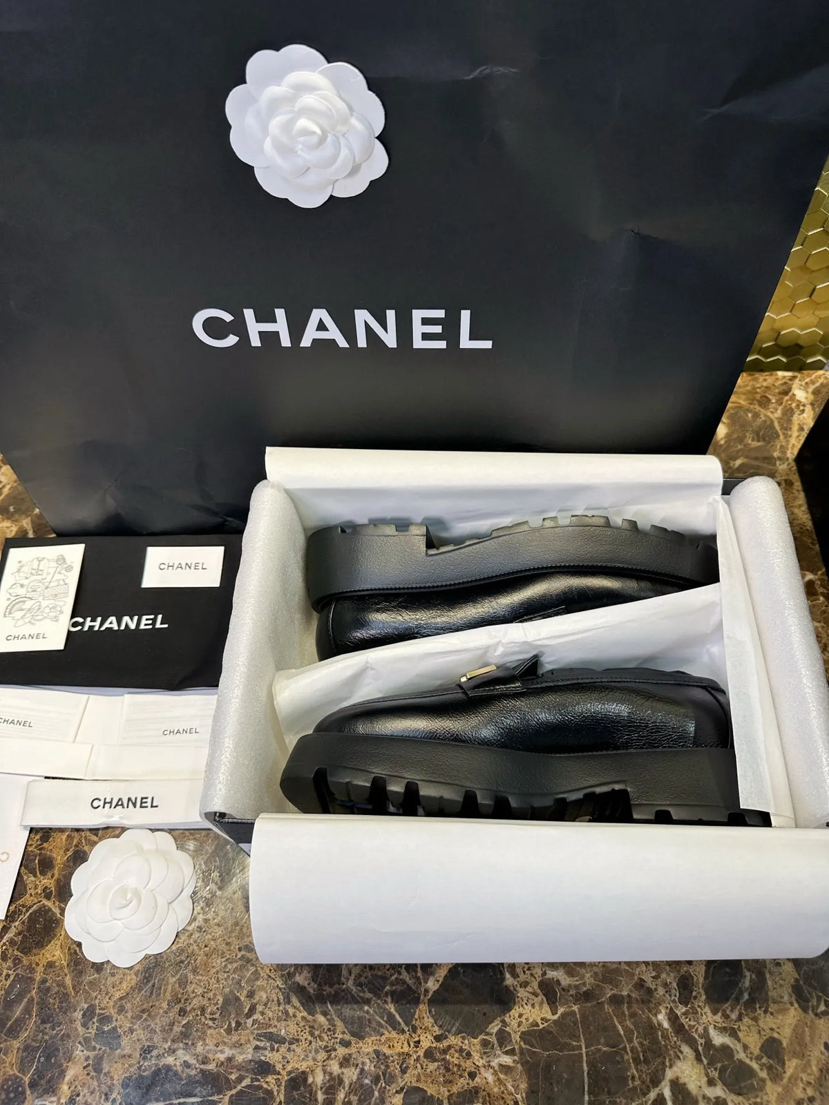 Chanel 24B Platform Loafers 543597