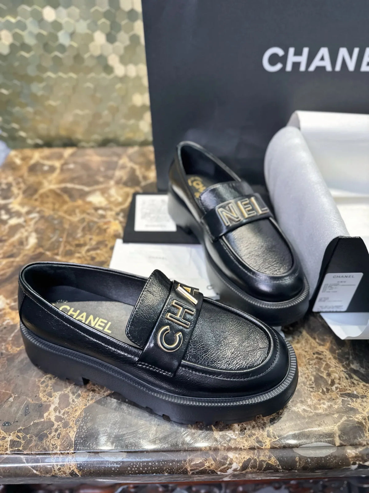 Chanel 24B Platform Loafers 543597
