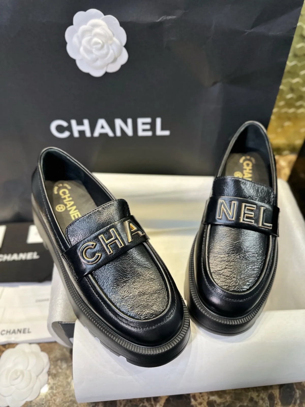 Chanel 24B Platform Loafers 543597