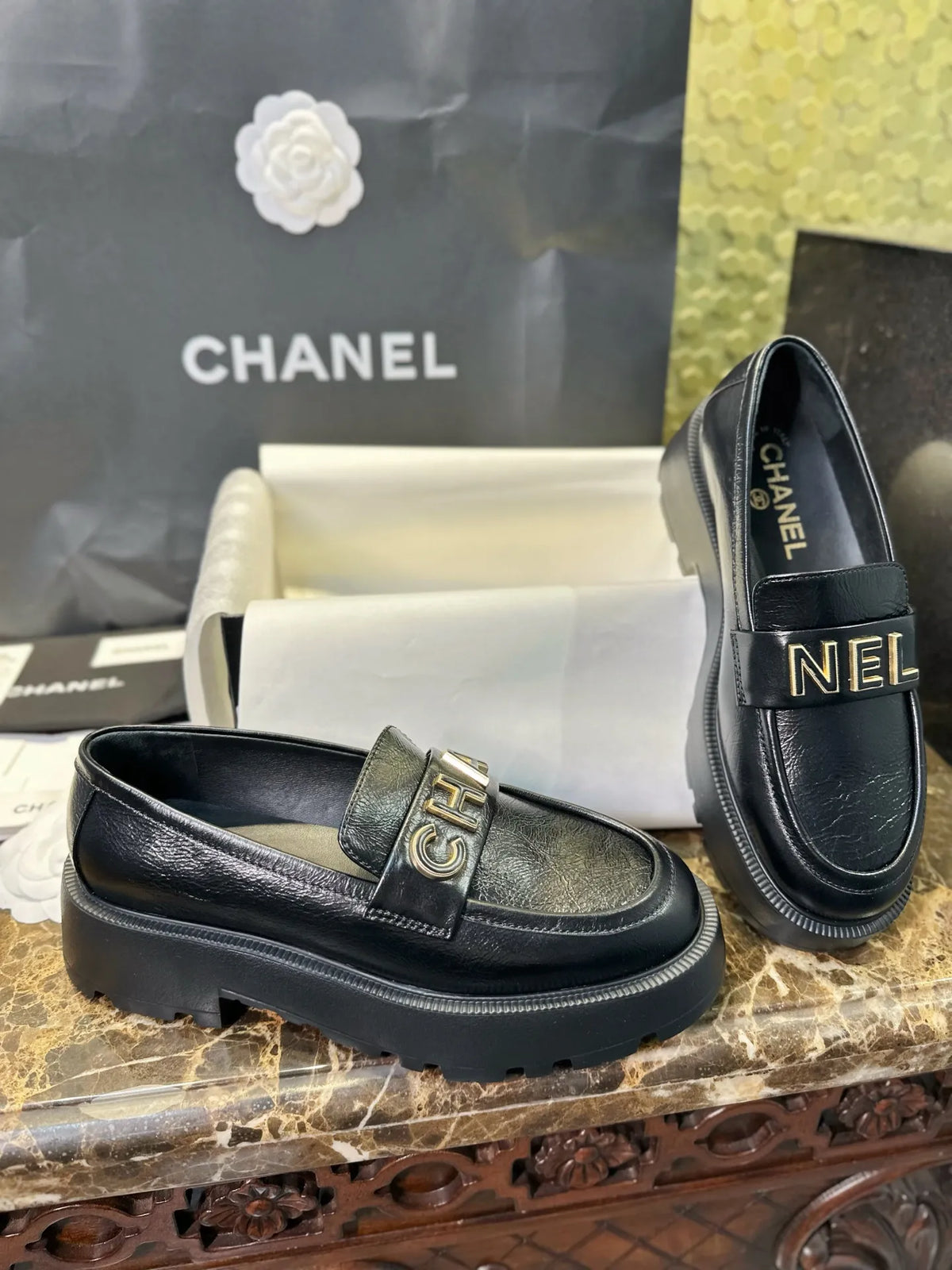 Chanel 24B Platform Loafers 543597