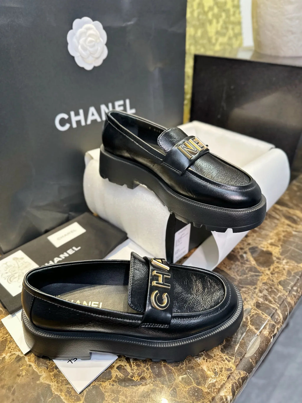 Chanel 24B Platform Loafers 543597