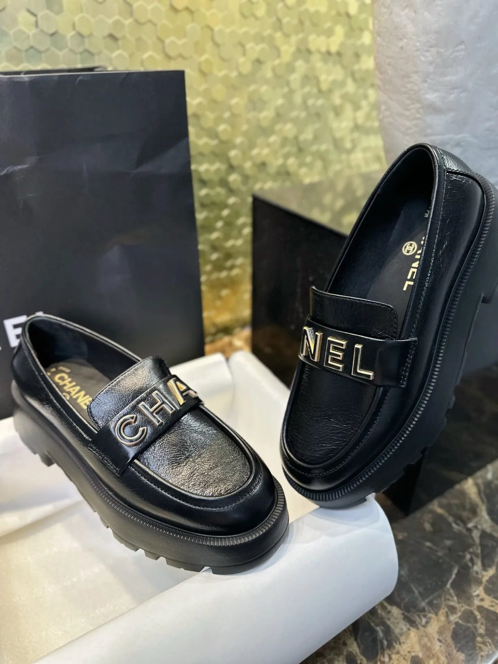 Chanel 24B Platform Loafers 543597