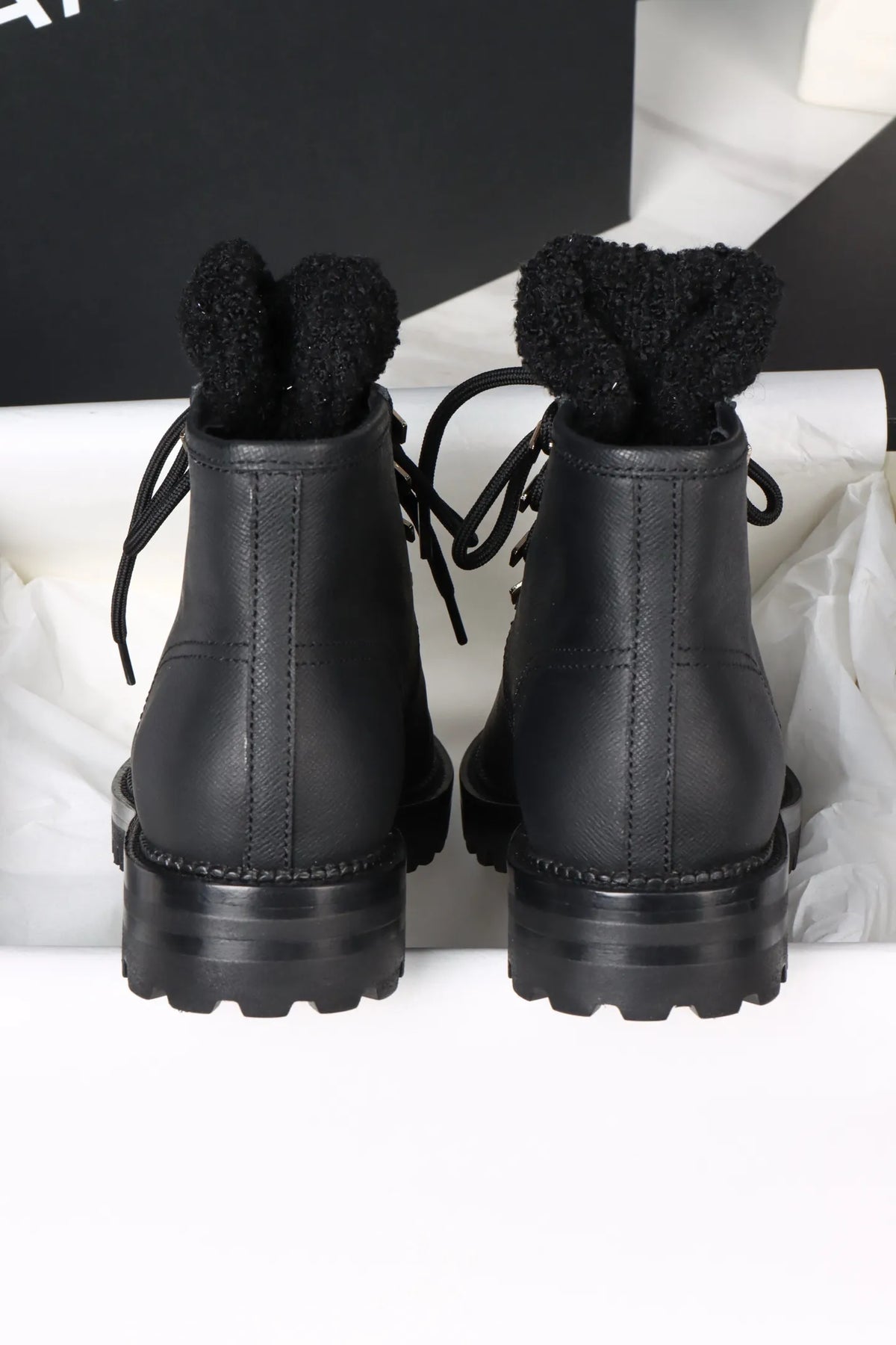 Chanel 24N Short Boots Patent Leather 485978