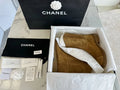 Chanel 24P Retro Maillard Suede Riding Boots 543298