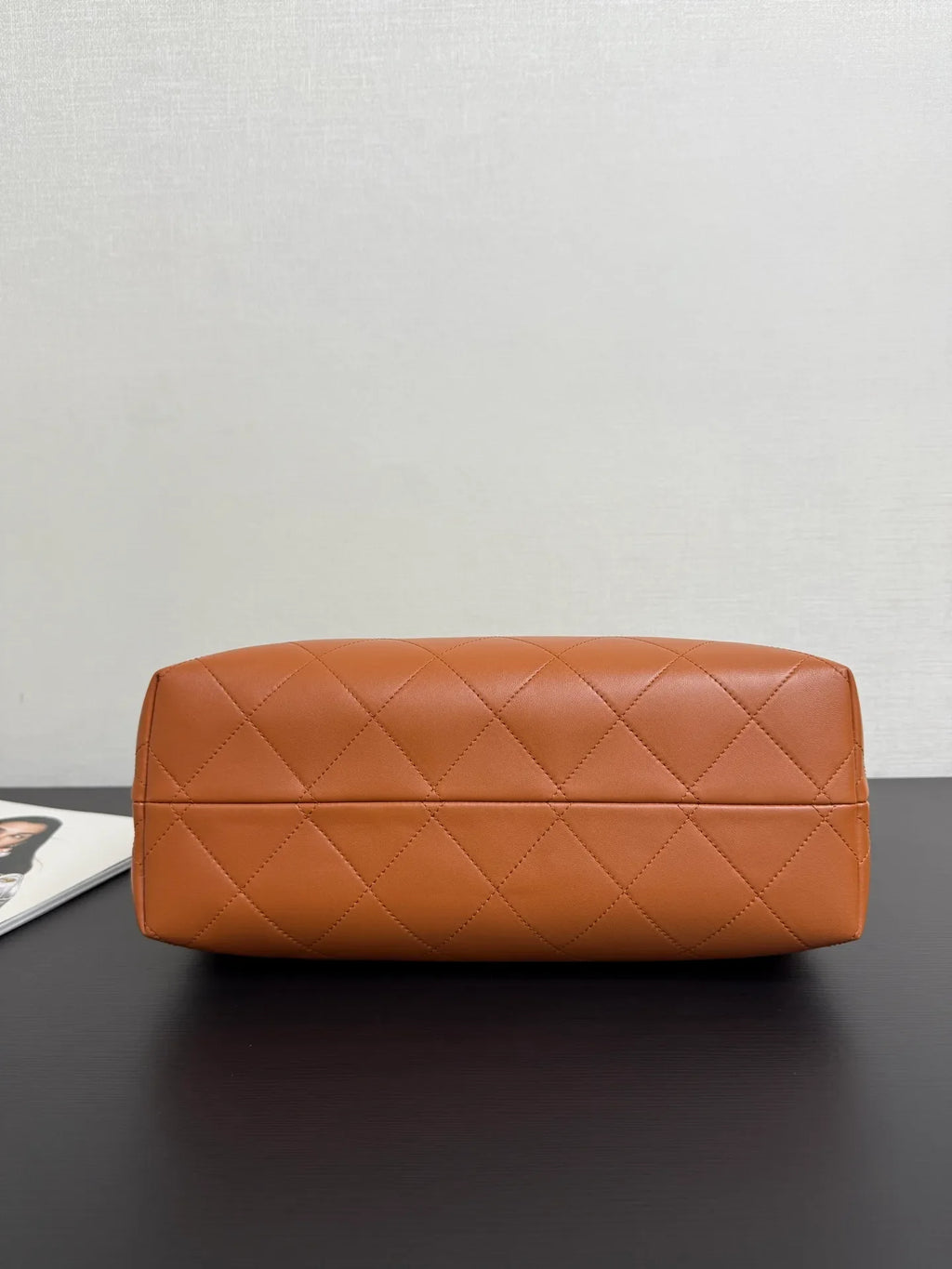 Chanel 25A Quilted Shoulder Bag Suede Calfskin Leather