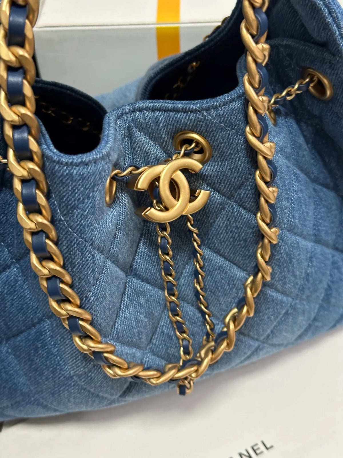Chanel 25Bag Hippie Denim Blue AS5293
