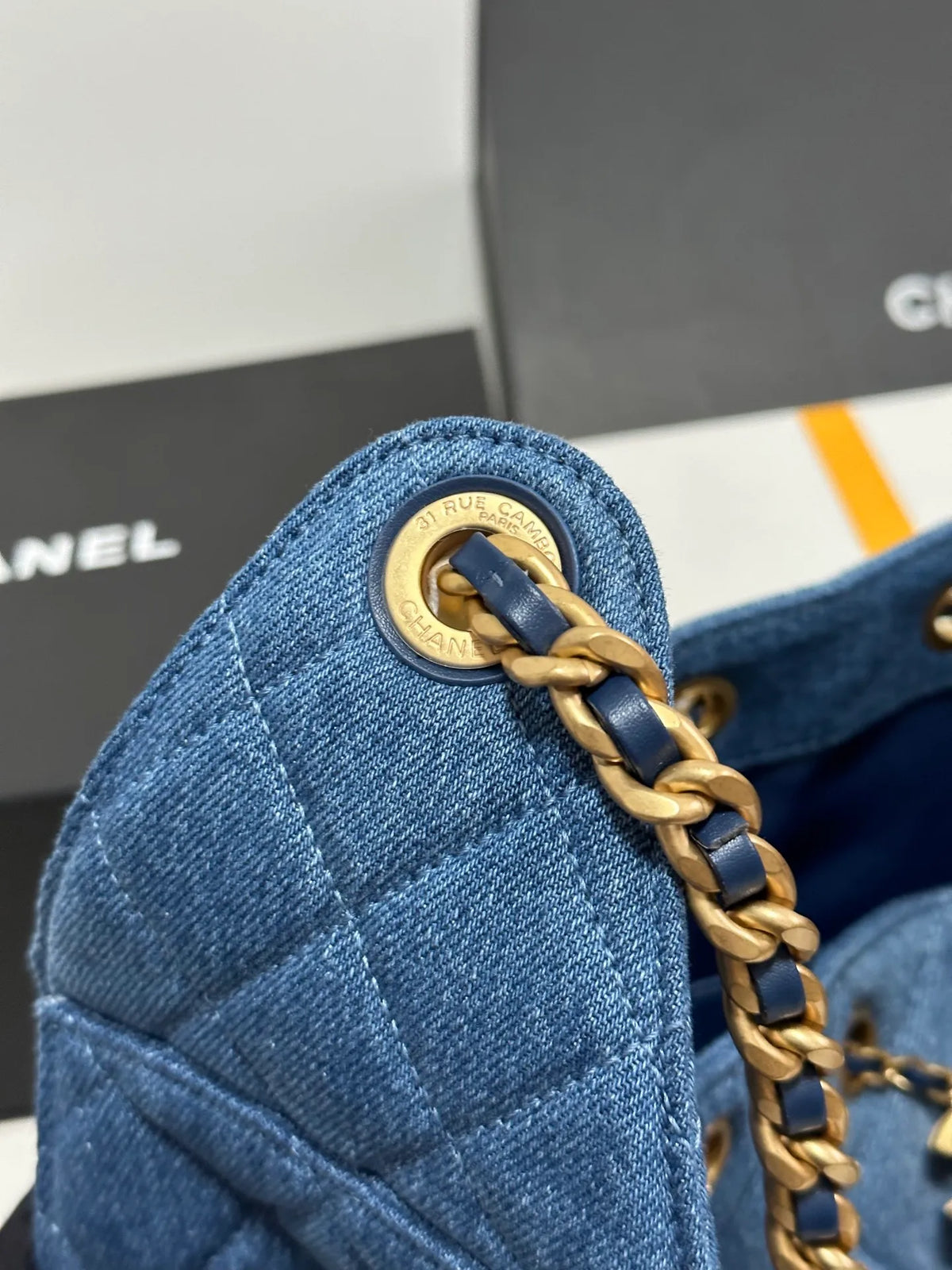 Chanel 25Bag Hippie Denim Blue AS5293