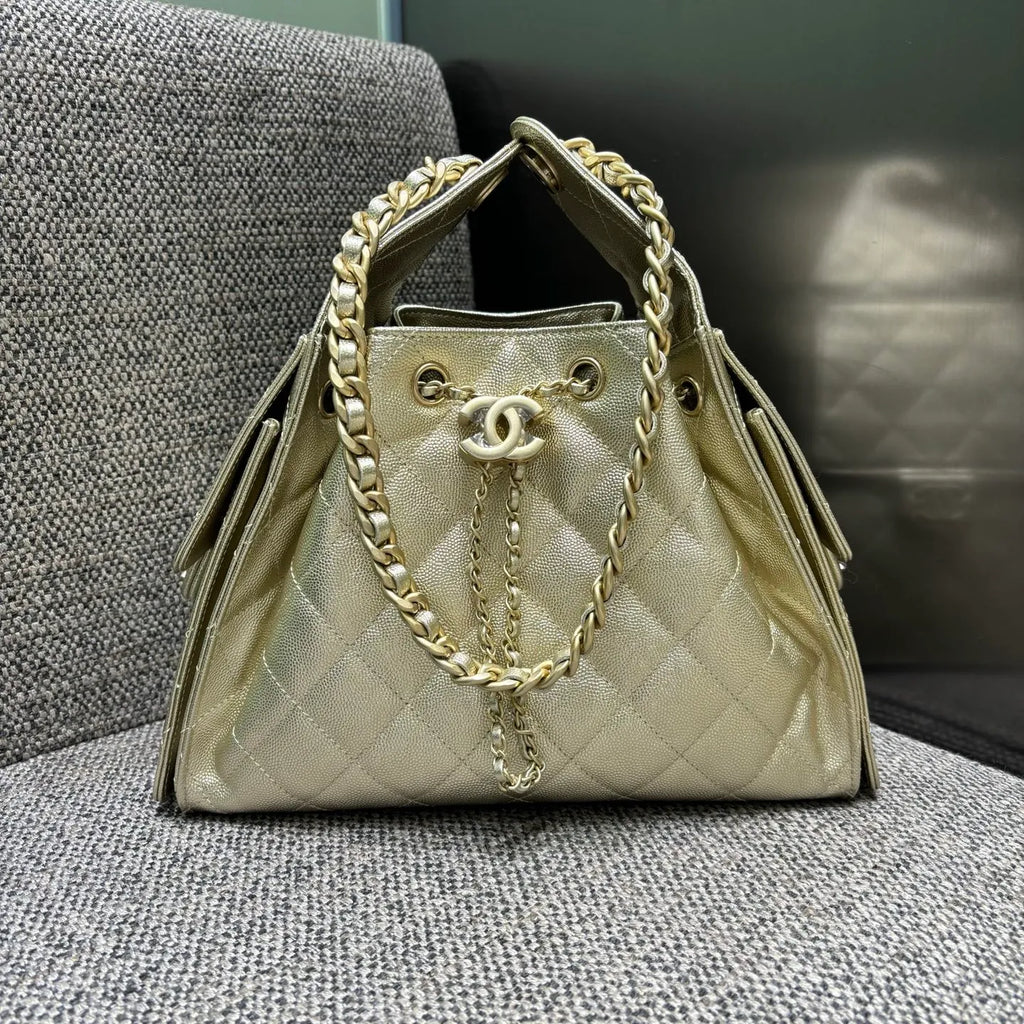 Ch@nel 25C Runway Hippie Chain Hobo Bag 139894