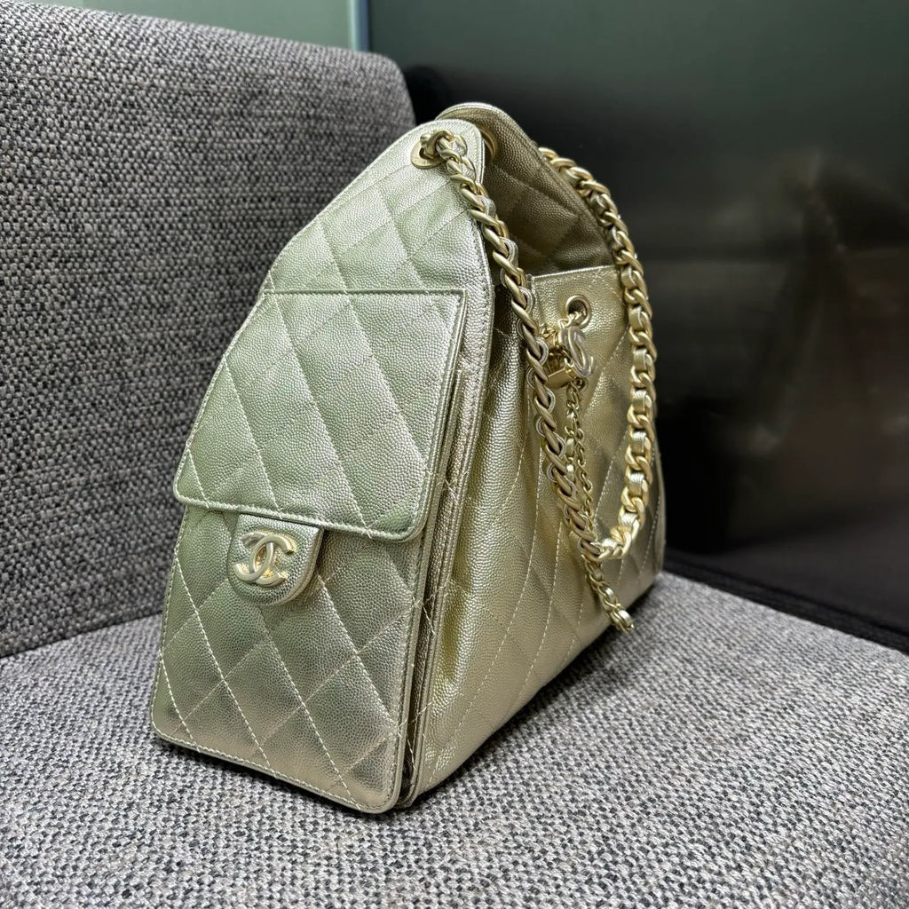 Ch@nel 25C Runway Hippie Chain Hobo Bag 139894