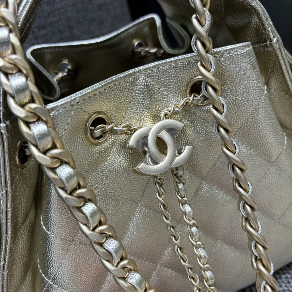 Ch@nel 25C Runway Hippie Chain Hobo Bag 139894