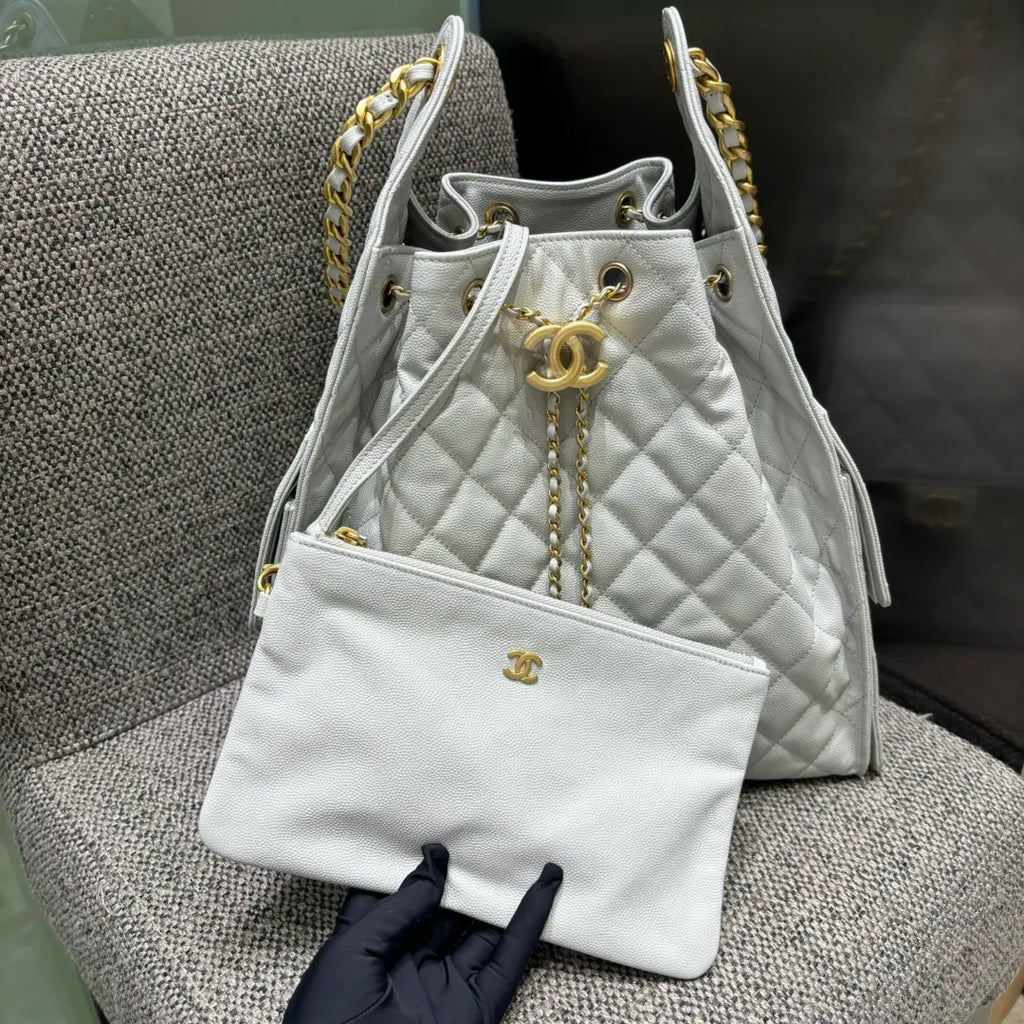 Ch@nel 25C Runway Large Hippie Hobo Shoulder Bag 139883