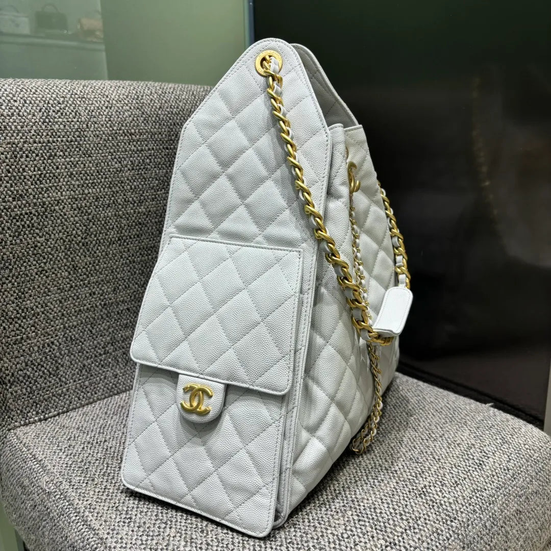 Ch@nel 25C Runway Large Hippie Hobo Shoulder Bag 139883