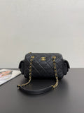 Chanel 25K Quilted Caviar Bowling Bag 99517