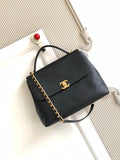 Chanel 25S Briefcase Flap Bag Calfskin Leather 5447