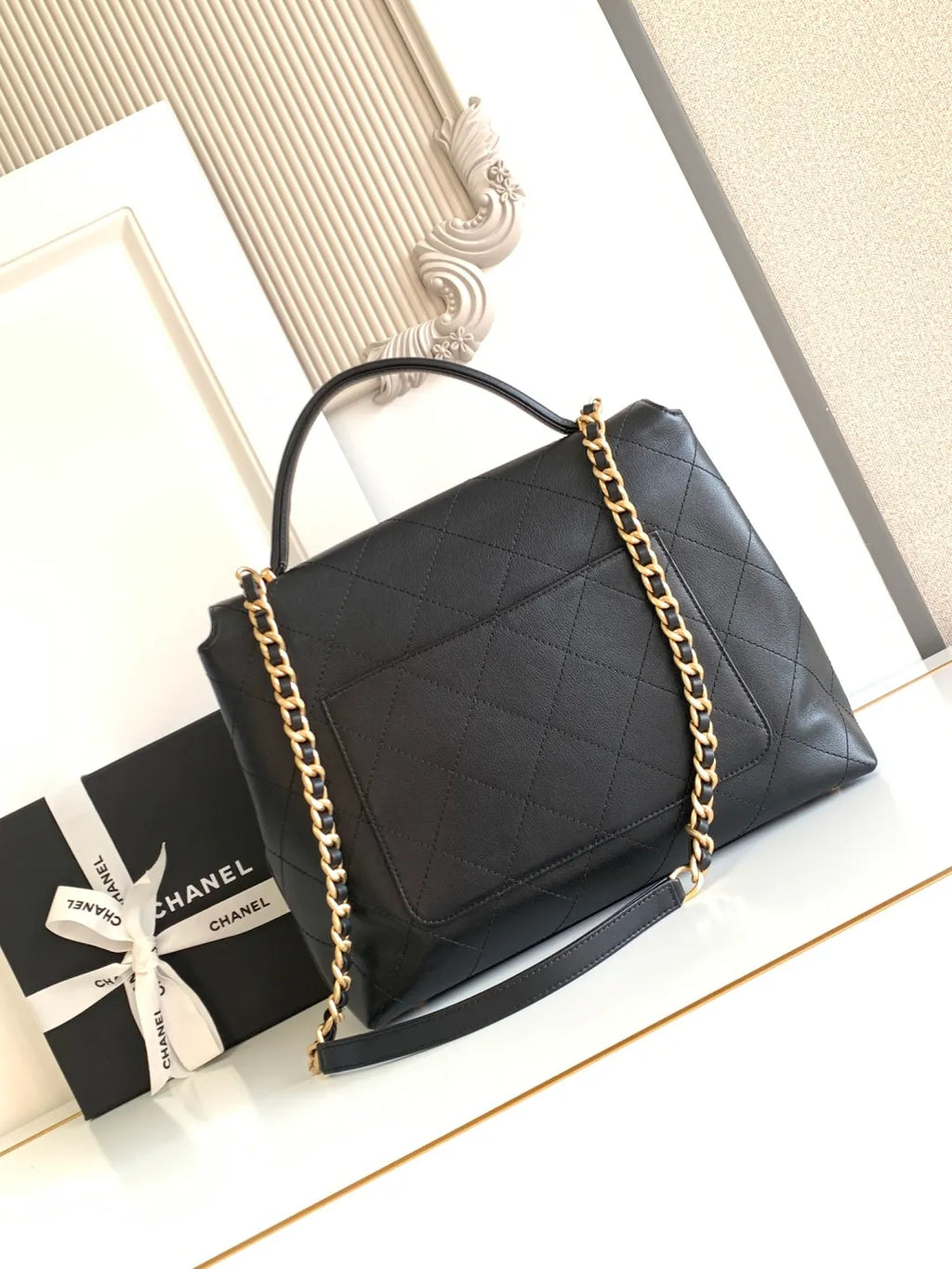 Chanel 25S Briefcase Flap Bag Calfskin Leather 5447