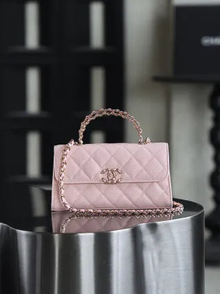 Chanel 25S Mini Kelly Cross Handbag Leather 239076