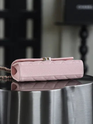 Chanel 25S Mini Kelly Cross Handbag Leather 239076