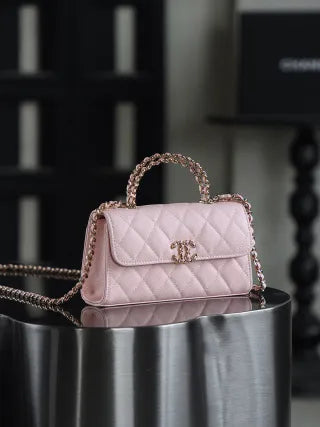 Chanel 25S Mini Kelly Cross Handbag Leather 239076