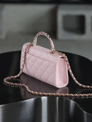 Chanel 25S Mini Kelly Cross Handbag Leather 239076