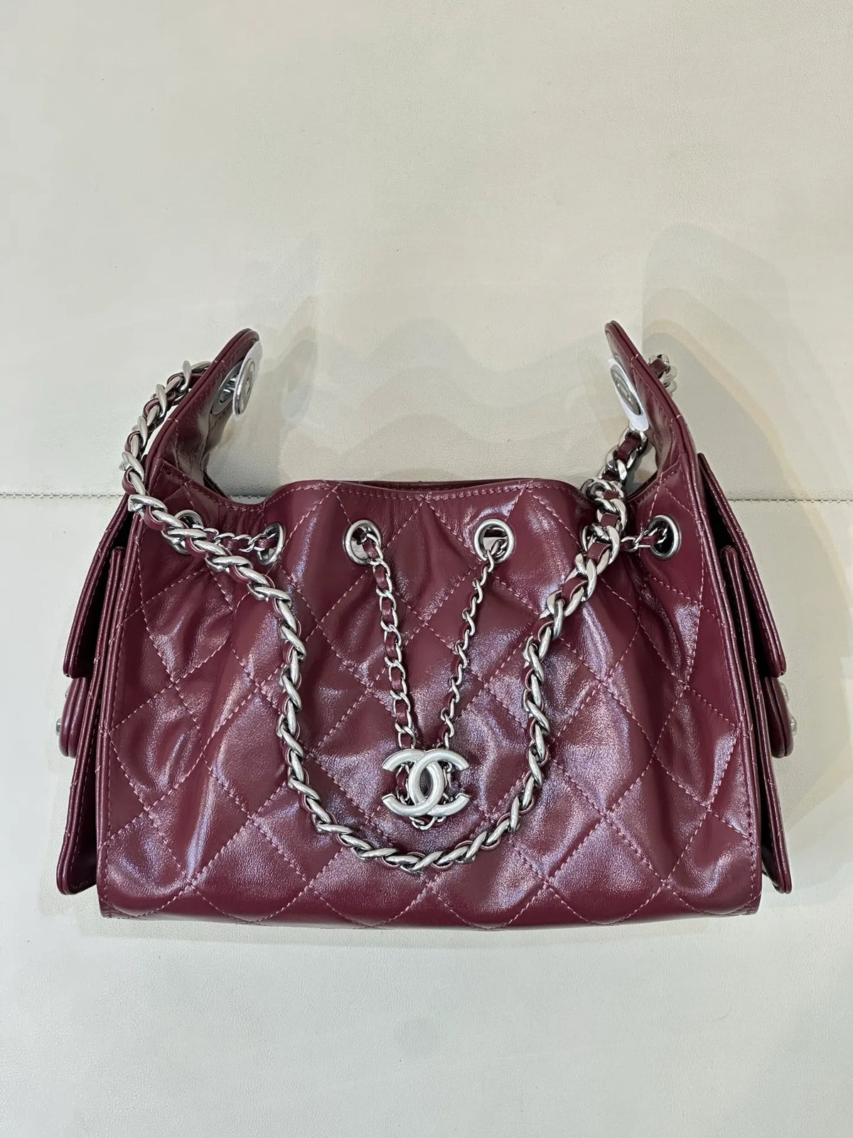CHANEL 25S Small Hobo Drawstring Bucket Bag