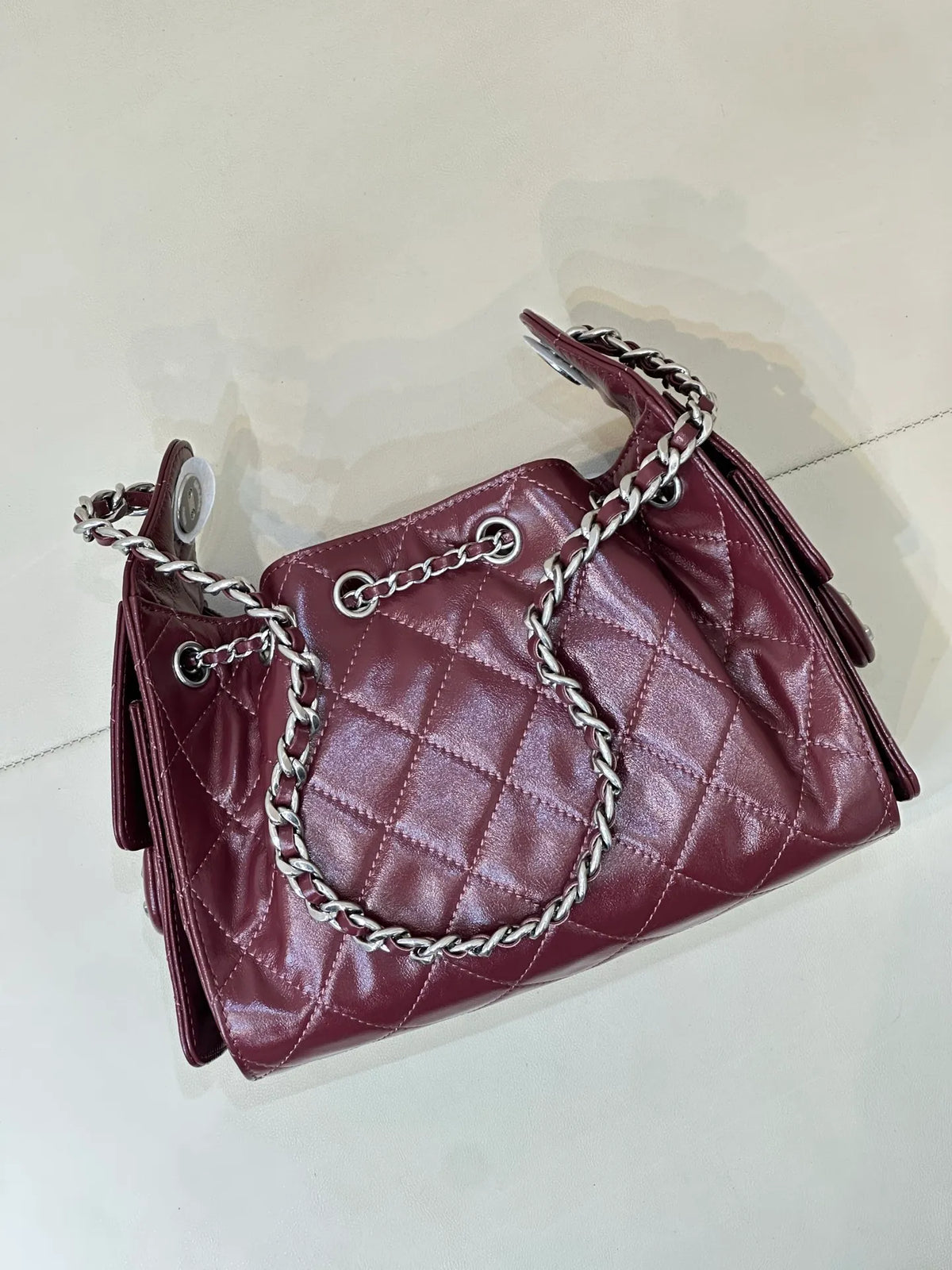 CHANEL 25S Small Hobo Drawstring Bucket Bag