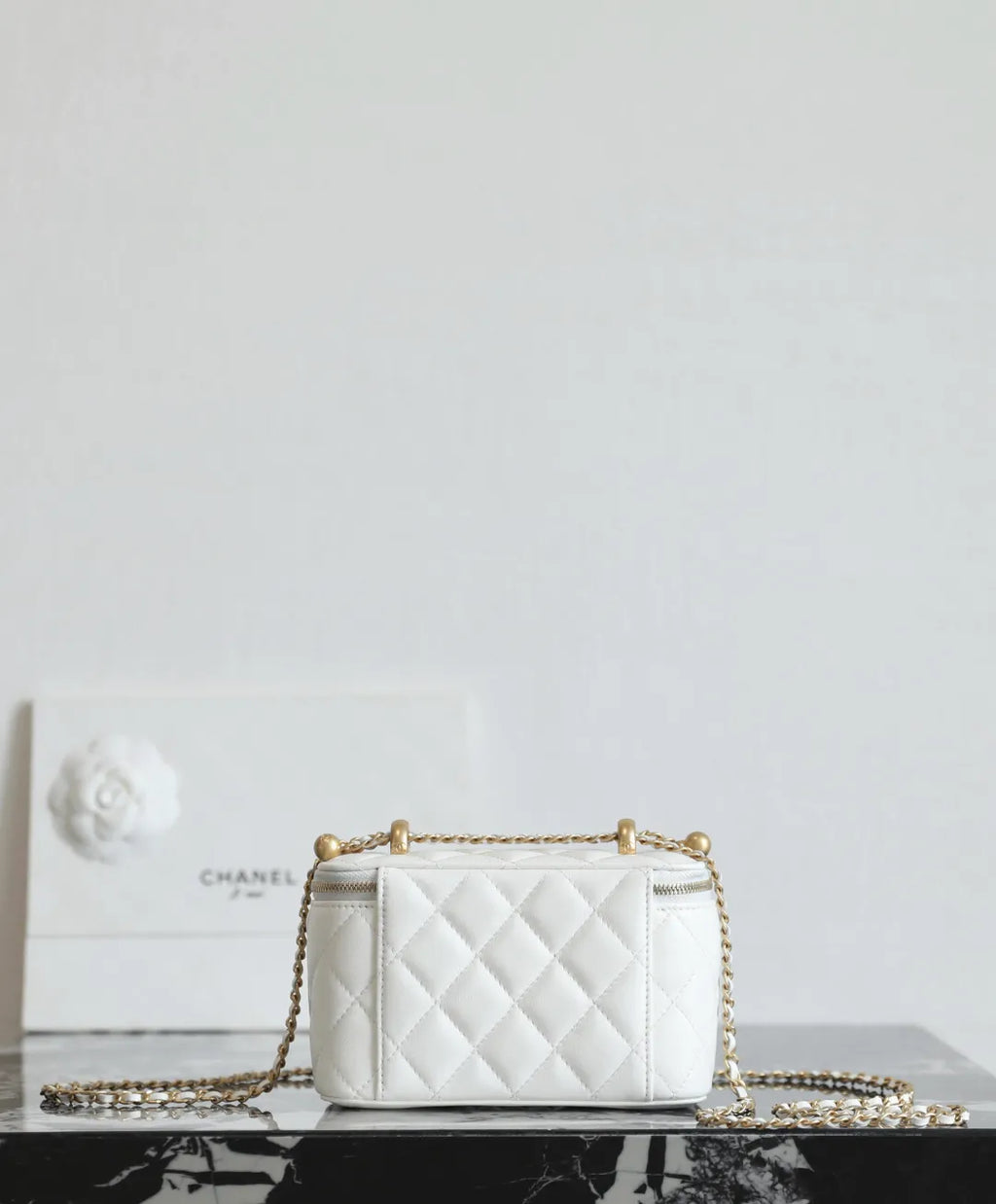 Chanel 25S Vanity Case Glossy Calfskin C-811
