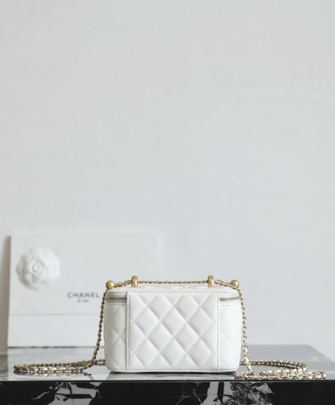 Chanel 25S Vanity Case Glossy Calfskin C-811