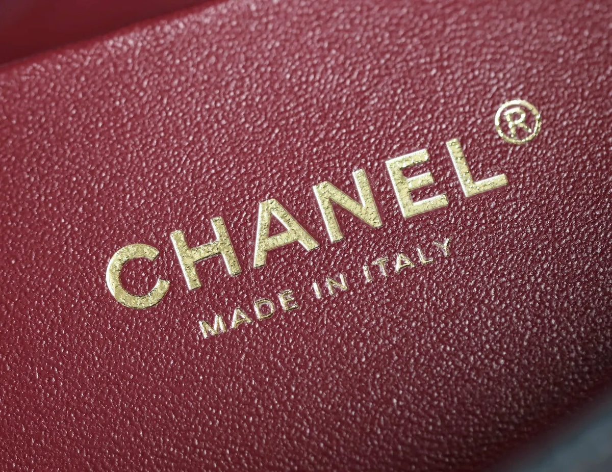 Chanel 26A Handbag Crocodile-Embossed Calfskin 828