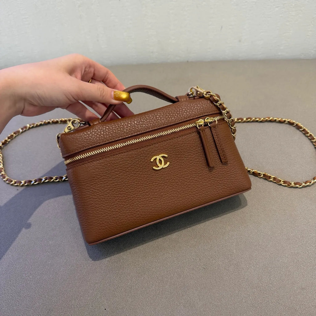 Ch@nel 26A LP Grained Calfskin Shoulder Bag 139924