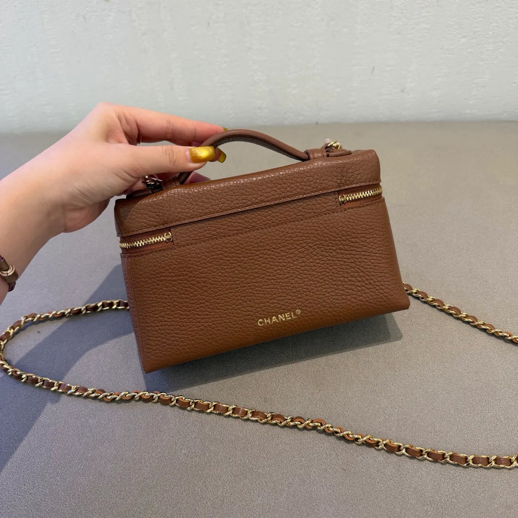Ch@nel 26A LP Grained Calfskin Shoulder Bag 139924