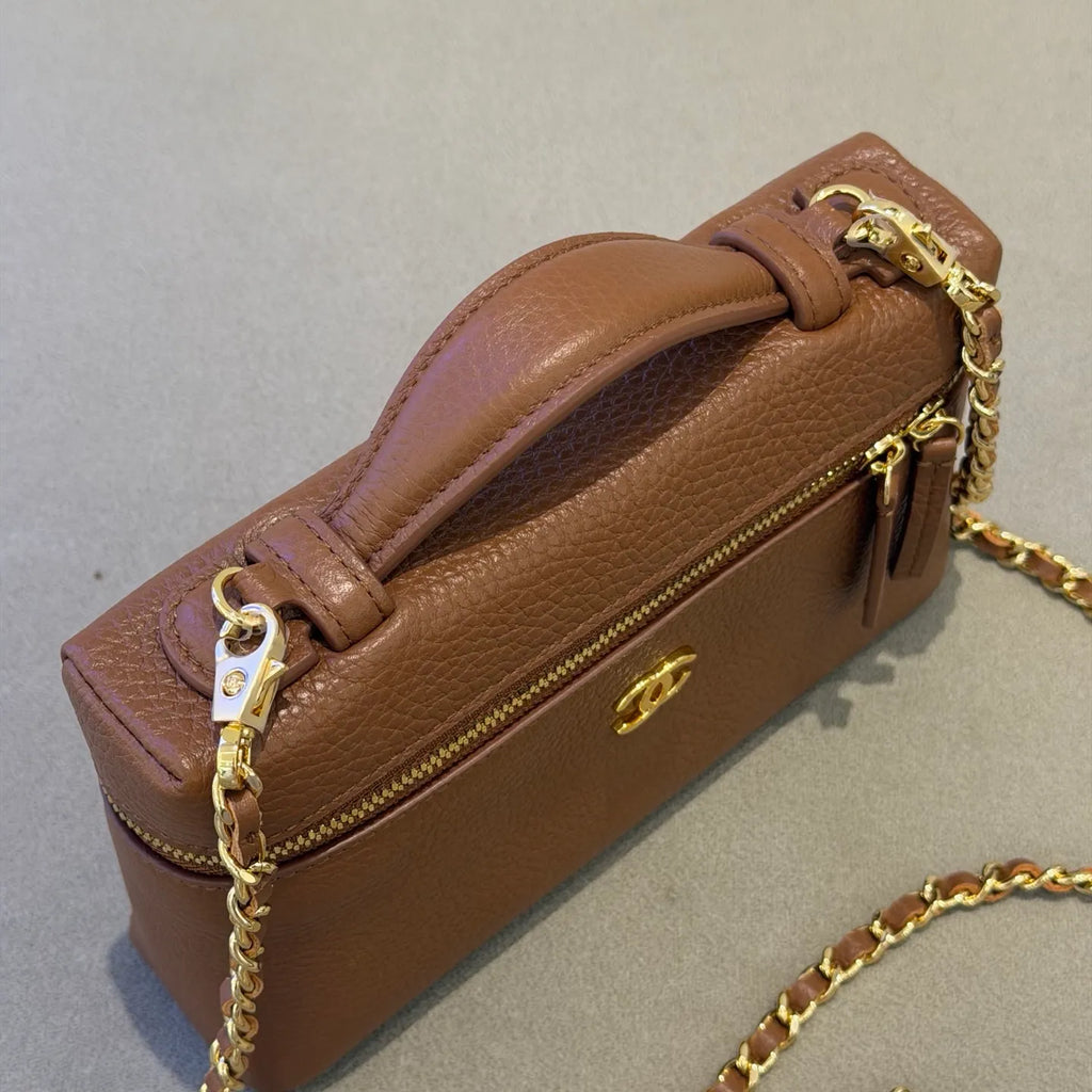 Ch@nel 26A LP Grained Calfskin Shoulder Bag 139924