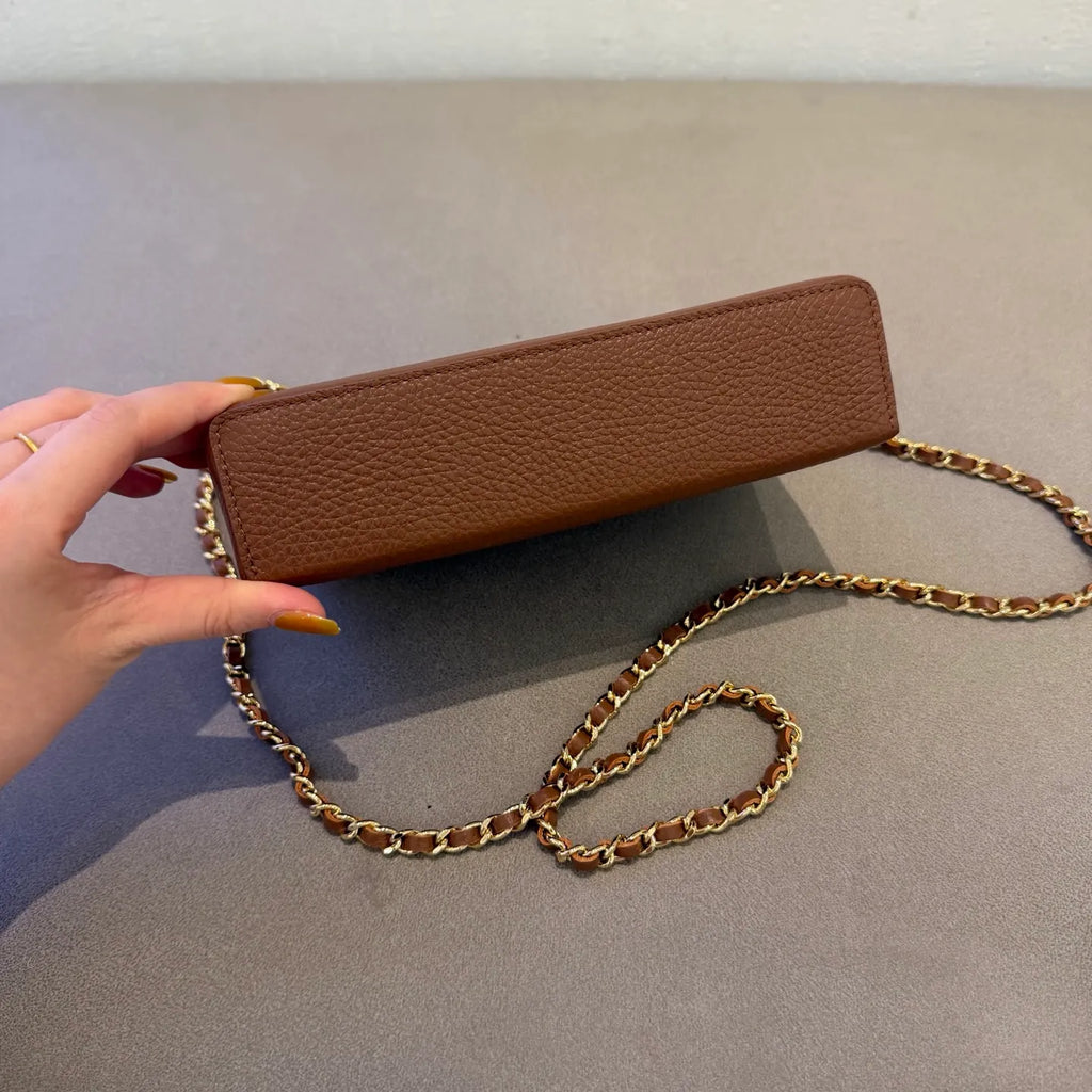 Ch@nel 26A LP Grained Calfskin Shoulder Bag 139924