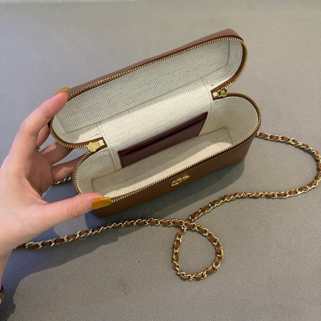 Ch@nel 26A LP Grained Calfskin Shoulder Bag 139924