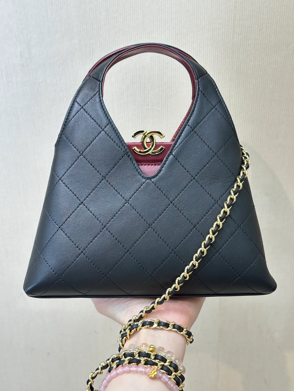 CHANEL 26A Métiers d’Art Triangle Hobo Bag