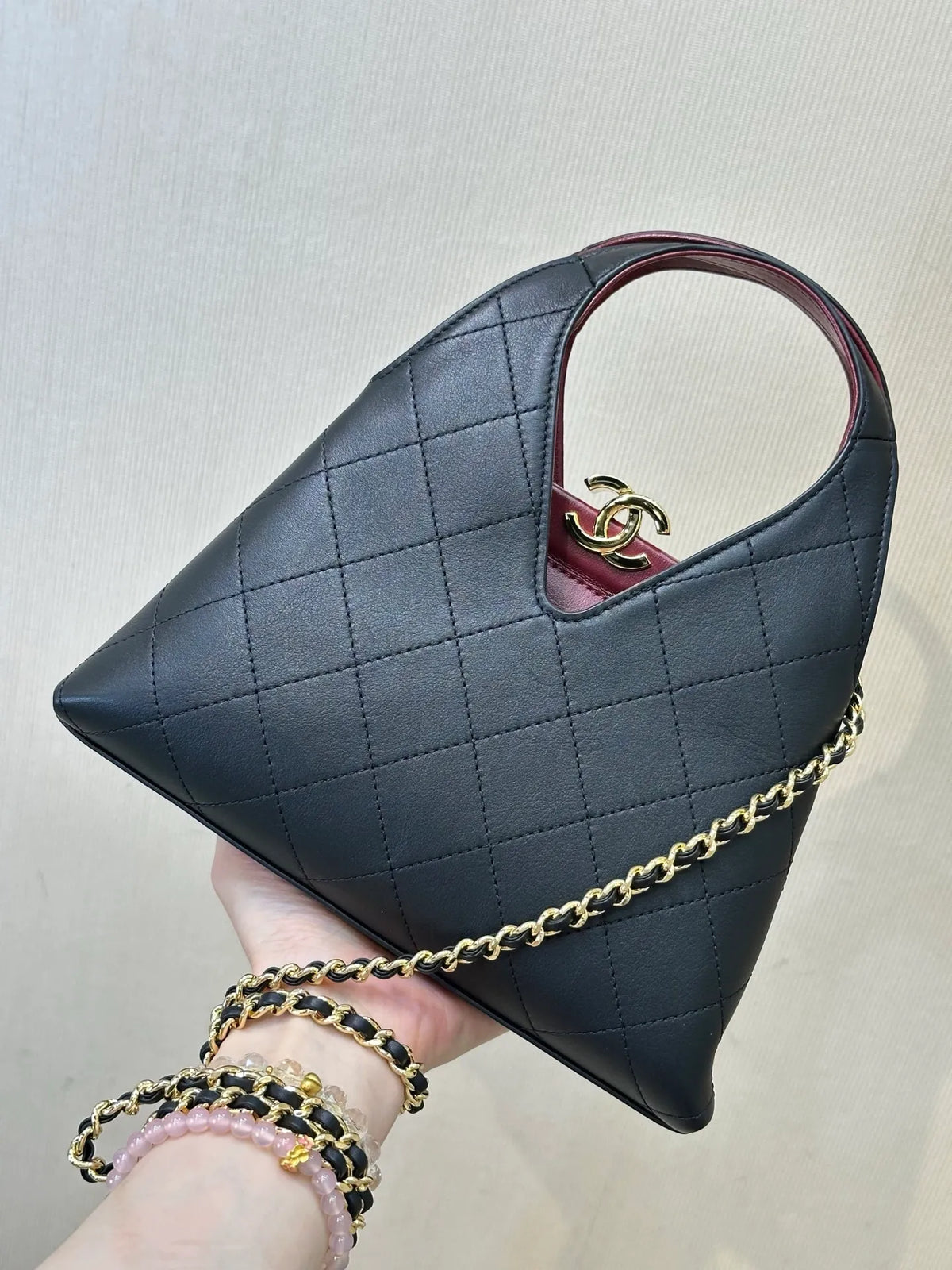 CHANEL 26A Métiers d’Art Triangle Hobo Bag