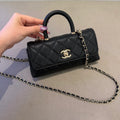 Chanel 26A Mini Coco Handle Horizontal Shoulder Bag Caviar
