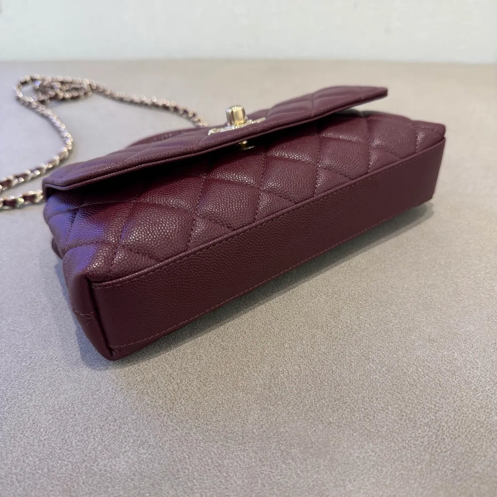 Chanel 26A Mini Coco Handle Horizontal Shoulder Bag Caviar