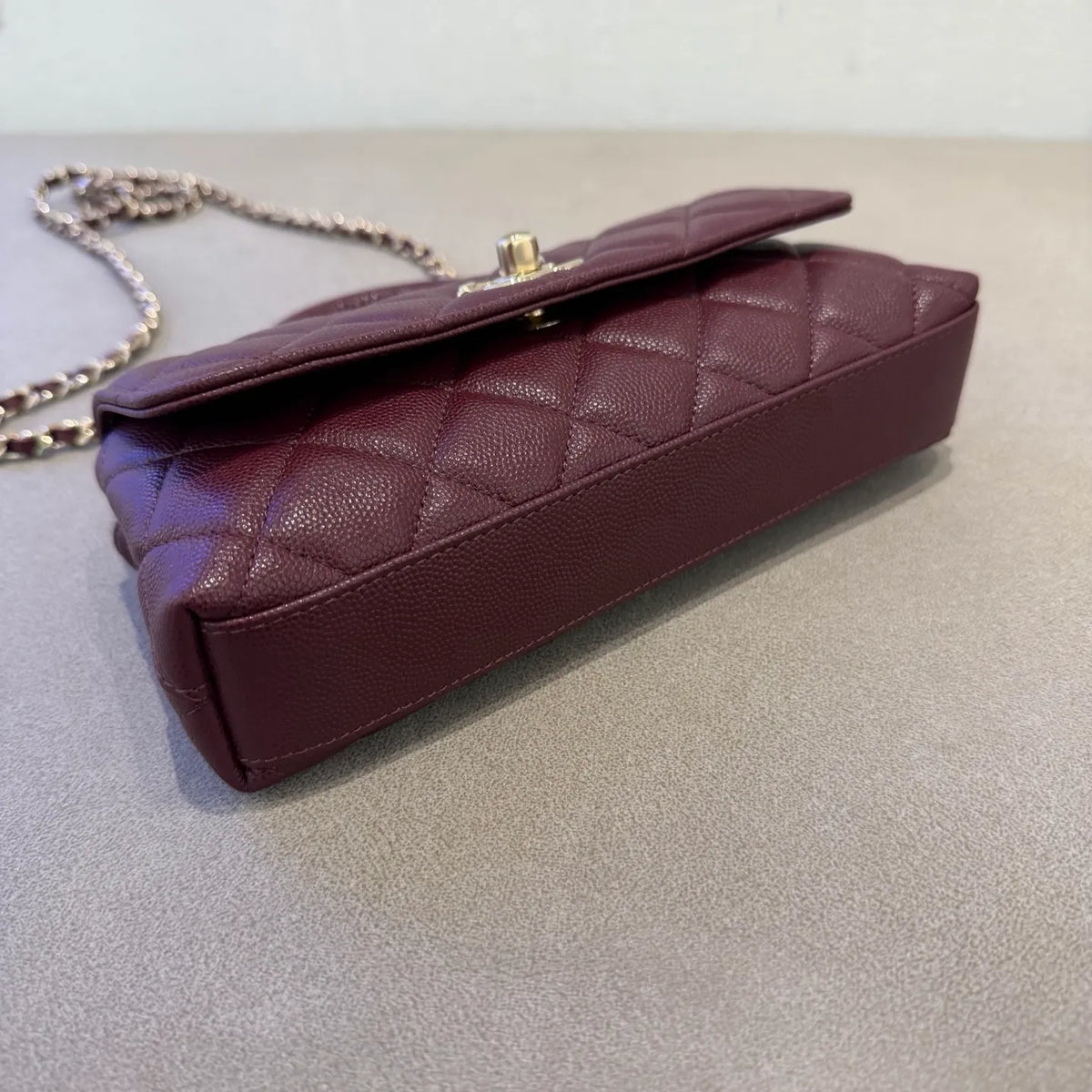Chanel 26A Mini Coco Handle Horizontal Shoulder Bag Caviar