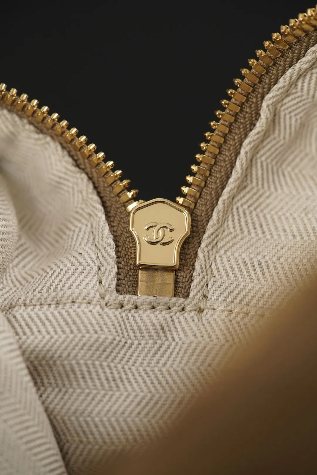 CHANEL 26A Suede Camera Bag Apricot Small