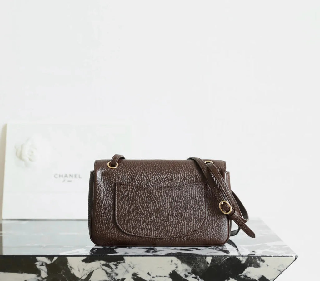 CHANEL 26B Flap Bag Chocolate Brown