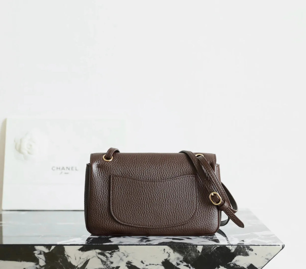 CHANEL 26B Flap Bag Chocolate Brown