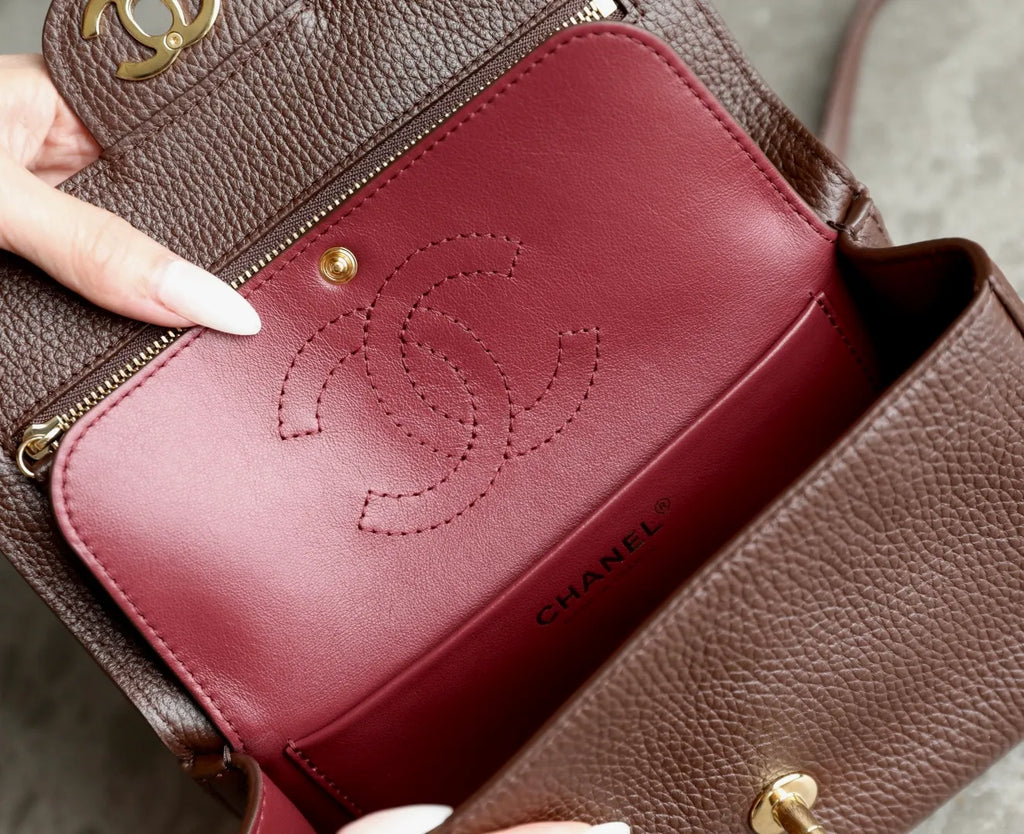 CHANEL 26B Flap Bag Chocolate Brown