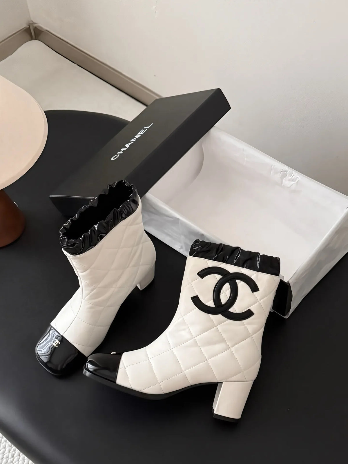 Chanel 26B Women's Double C Boots