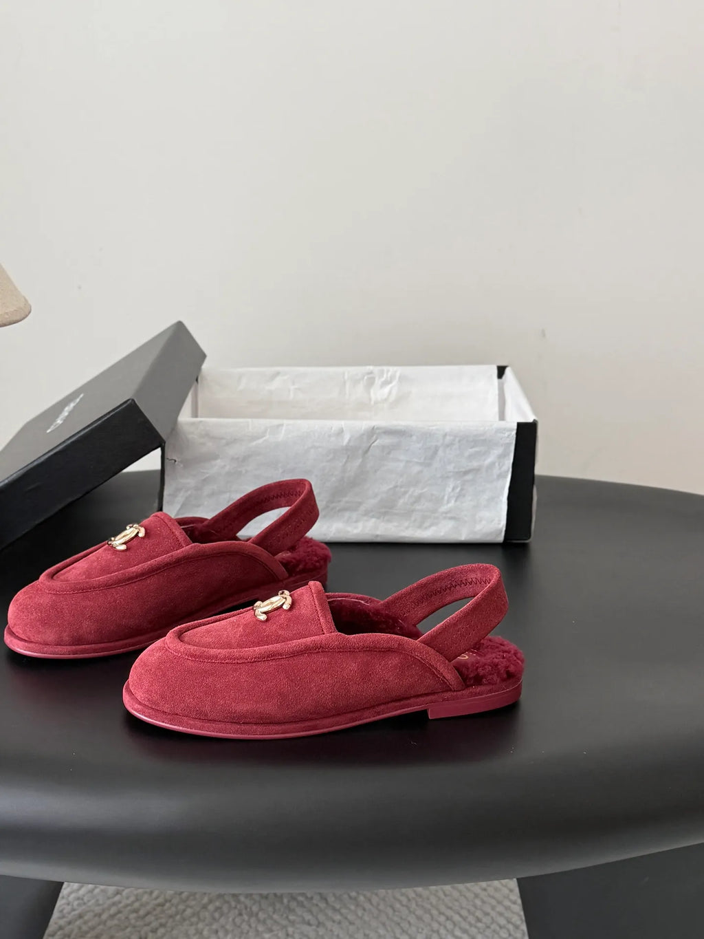 Chanel 26B Women's Fuzzy Loafers