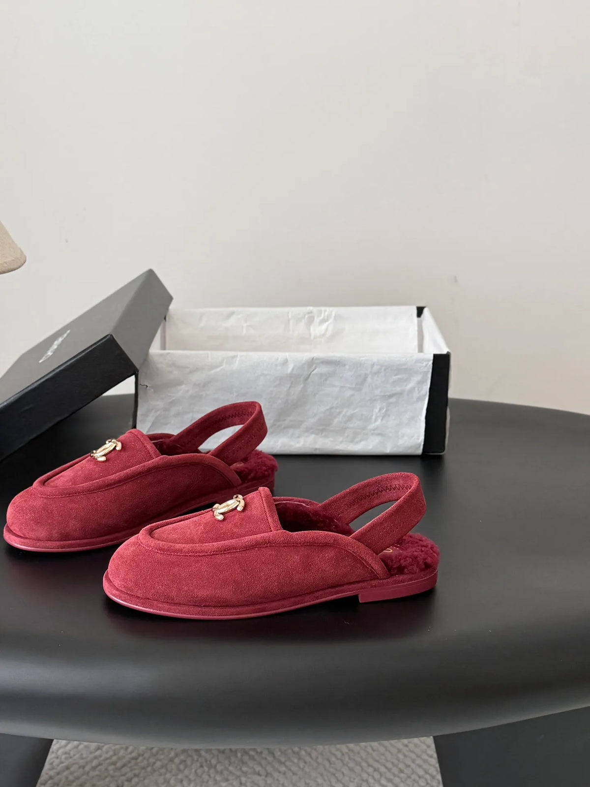Chanel 26B Women's Fuzzy Loafers