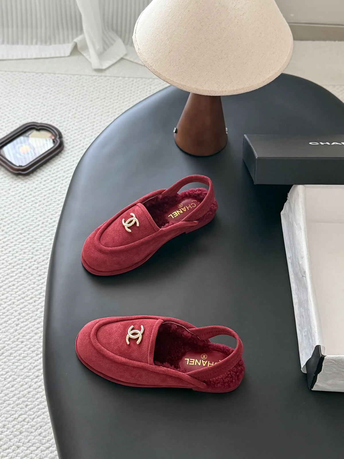 Chanel 26B Women's Fuzzy Loafers