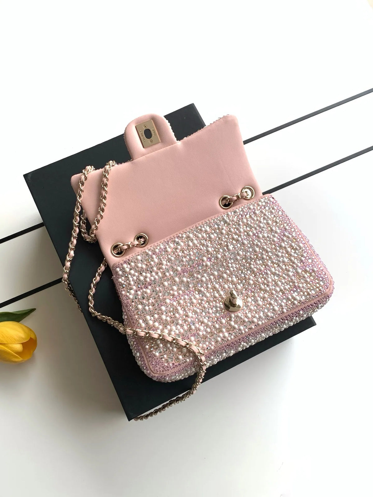 Chanel 26C Sac Du Soir Evening Bag Dark Grey AS4297