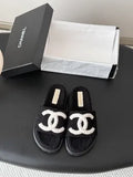 Chanel 26K Women's Furry Slippers